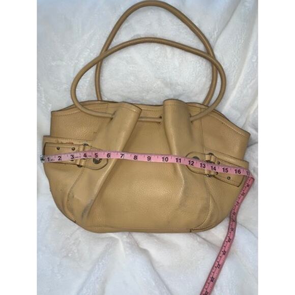 Cole Haan Women's Beige Tote Bag Pebbled Leather Shoulder‎ Handbag - Picture 3 of 9